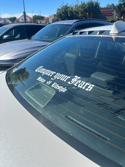 Conquer your fears banner